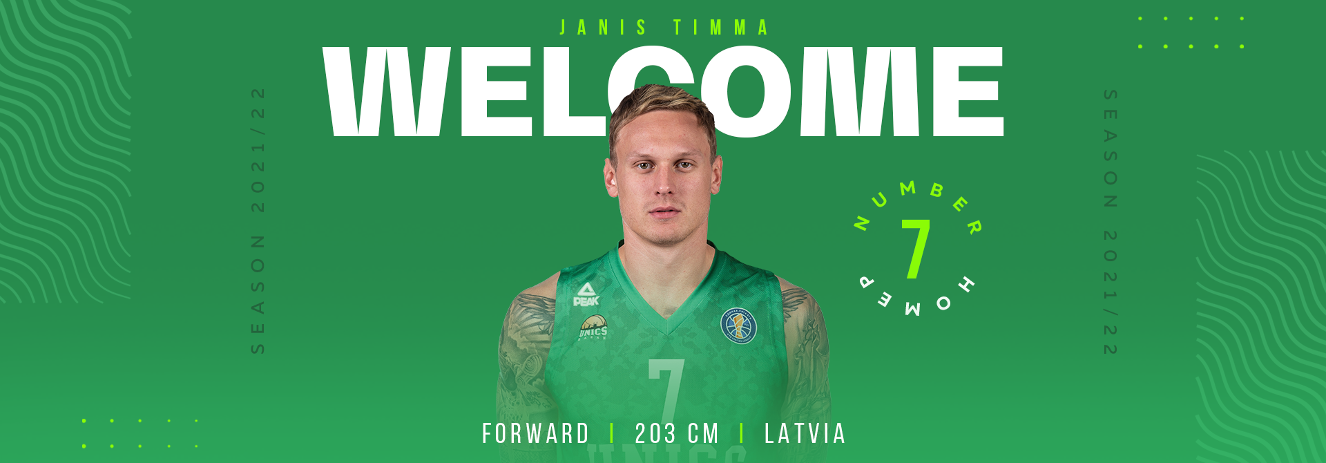 Janis Timma - is at UNICS!