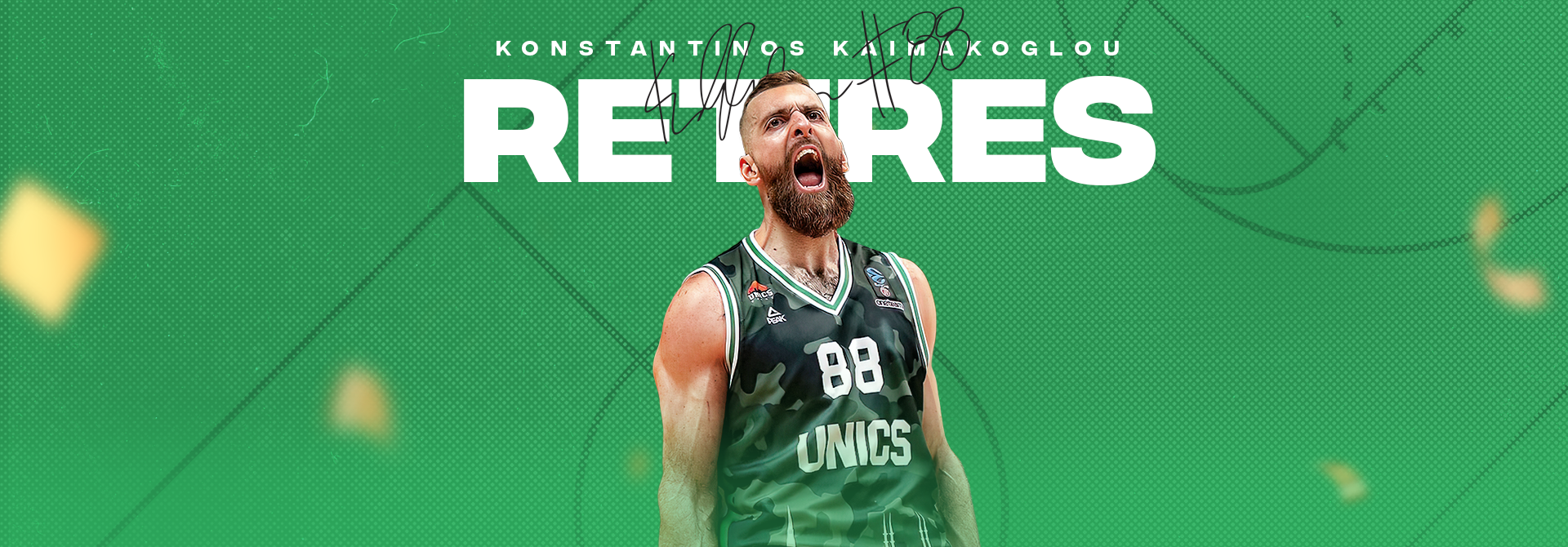 Kostas Kaimakoglou: «I want to thank UNICS and all the people that make this place home for me»