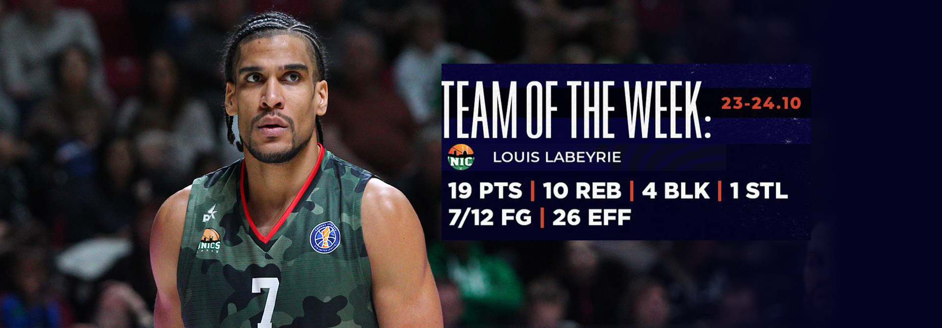 Louis Labeyrie was included in the All-VTB United League Team of the week!